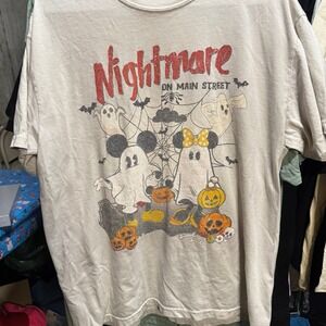 Nightmare on Main Street - Mickey & Minnie trick or treat shirt - Large